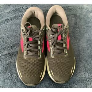 Brooks Ghost 14 Women's Running Shoes Size 10.5 Wide Neutral Gray Pink